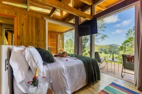 Glass Cabin with Sauna and Mountain View - Image 3