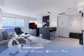 Luxury Top Floor Sea View Downtown Cap d'Ail - Image 2