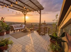 Green attic with panoramic terrace, sea view - Image 2