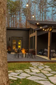 Scandinavian-Inspired Guest Suite • Firepit - Image 2