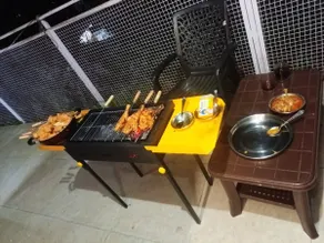Bonfire, Barbecue, Snow, Private 2BHK Barog near Solan - Image 2