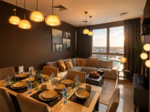 Luxury 4BR Lounge, Sea&Pearl View, Above Mall - Image 3