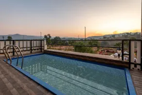 Modern villa with hill views, glass room, pool. - Image 4