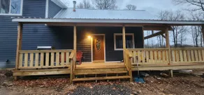 Remote OffGrid Kumbrabow Forest Cabin Fireplace - Image 2