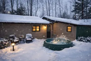 Cabin Fever! Hot Tub Snowmobile Skiing Trails Pet - Image 3