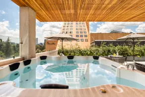 Aesthetic Studio with Private Balcony | Rooftop with Jacuzzi - Image 5