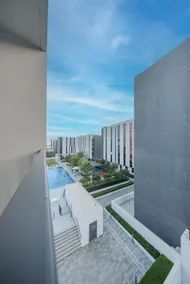 1BR Aljada Poolview Apartment - 2WC - Balcony - Riff - Image 3