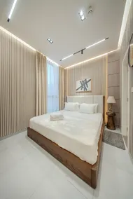 1BR Aljada Poolview Apartment - 2WC - Balcony - Riff - Image 2