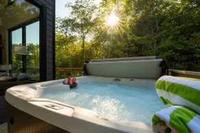 Glass Cabin Over Creek | Dome+Hot Tub+Grotto Pool - Image 2