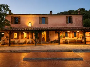 Tuscan farmhouse with panoramic views and pool - Image 2