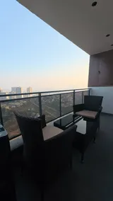 Bright Studio | Balcony | Dwarka Expwy View - Image 3