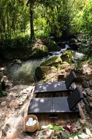 Cabin in the woods, Jacuzzi, view of the ravine. - Image 5