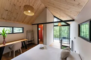 Cabin in the woods, Jacuzzi, view of the ravine. - Image 4