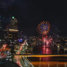 River & fireworks visible from the balcony! - Image 2