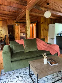 Modern Wood Log Cabin w/ Hot tub; Secluded Upstate - Image 4