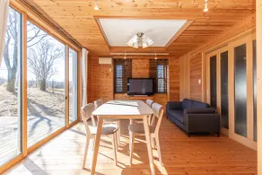 Exclusive rental with a view of Mt. Fuji | Warm wood, living room with a view | 96㎡ | Maximum 10 guests - Image 2