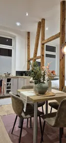 Charming Altbau Loft Design Bathroom Netflix & Laundry - Image 2