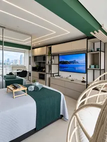 Caravaggio | 19th Floor | Pool | Gym | Garage | AC | 8 km to the airport - Image 2