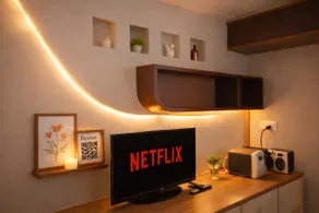 Luxury 1 BHK Suite•Balcony•Gym•Backup | The Abode - Image 3