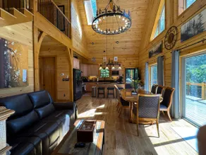 Riverside: Modern Creekfront Log Cabin, Built 2025 - Image 2