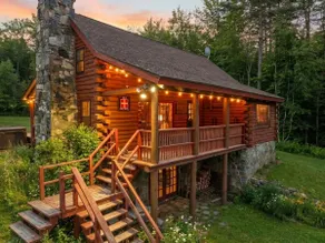 Stratton Log Cabin: Pond + Hot Tub + Privacy! - Image 4