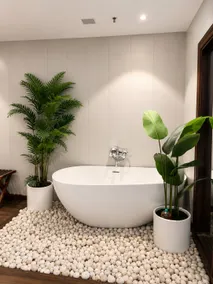 Arundhati Roy's 8th flr apt|Tub|Minimal|Bath Robes - Image 5