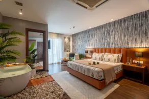 Arundhati Roy's 8th flr apt|Tub|Minimal|Bath Robes - Image 3