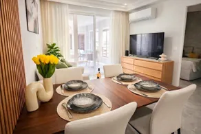 New 1BR, 10”center&beach, terrace, parking, clim - Image 3