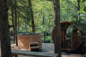 Schoonmaker Retreat: 2 Homes. Sauna + Hot Tub - Image 2