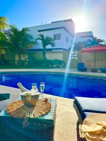 Private villa with pool close to the beach, sleeps 8 - Image 3