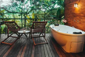 Vert Brumadinho Cabin with hot tub and fire pit - Image 2
