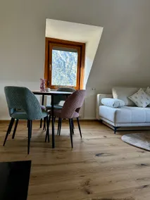 Charming attic apartment with fireplace & castle view - Image 3