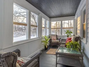 Cozy Farmhouse with Fireplace and Sunroom - Image 5