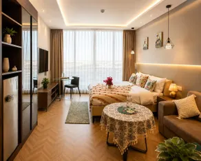 Gold Haven Stays | New 1 BHK | Cozy Space |Luxury - Image 4