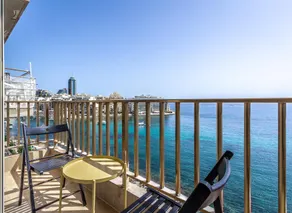 Seafront 1BR w/ Balcony & Views | St Julian's - Image 2