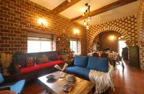 Red Brick Abode 3BHK Villa | Garden & BBQ - Image 3