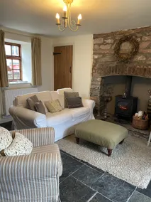 Cosy River Cottage in Brecon Hot Tub Fireplace - Image 4
