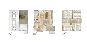 Up to 14 guests / 130㎡ / 4 BR / Parking for 2 cars - Image 5