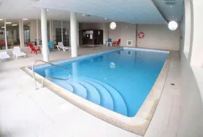 1-bedroom apartment opposite the beach, with pool, sauna, and a small sea view - Image 3