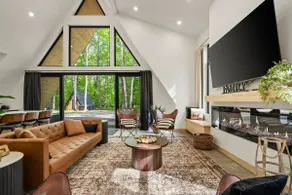 Luxury A-Frame Cabin • Hot Tub + A-frame Sauna - Image 2