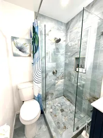Bright & Chic Blue 1BR | Fast WiFi + Workspace - Image 4
