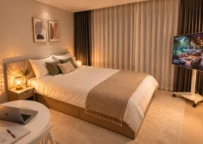 [Songdo 21st Floor Lake View] Smart TV / Free Parking / Hotel Bedding / 25 Minutes to Airport - Image 4