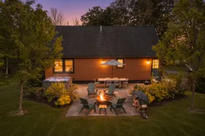 Hot Tub Fire Pit Mountain Escape Journeys End - Image 2