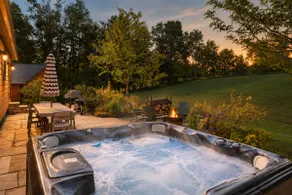 Hot Tub Fire Pit Mountain Escape Journeys End - Image 5