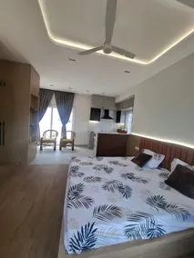 Chic Modern Studio w/ Terrace & WiFi nr Hennur - Image 5