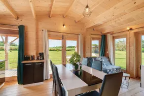 Chalet avec piscine, terrasse et sauna | Vue jardin - Image 5