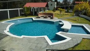 Mountain retreat with pool, garden, and fire pit - Image 3