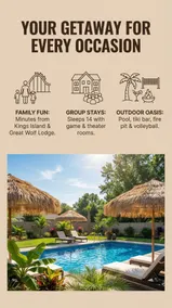 The Barefoot Tiki Pool/HotTub/Firepit/Game Rm - Image 5