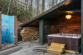 Private Waterfall Estate at Lake Jocassee, Hot Tub - Image 3