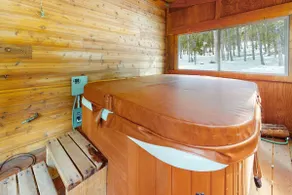 Dog-friendly home with large deck, hot tub, woodstove, W/D, & serene setting - Image 3